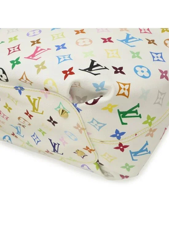 Louis Vuitton Monogram Multicolor Ani GM Tote Shoulder Bag Chain Ribbon Bron - Picture 3 of 7